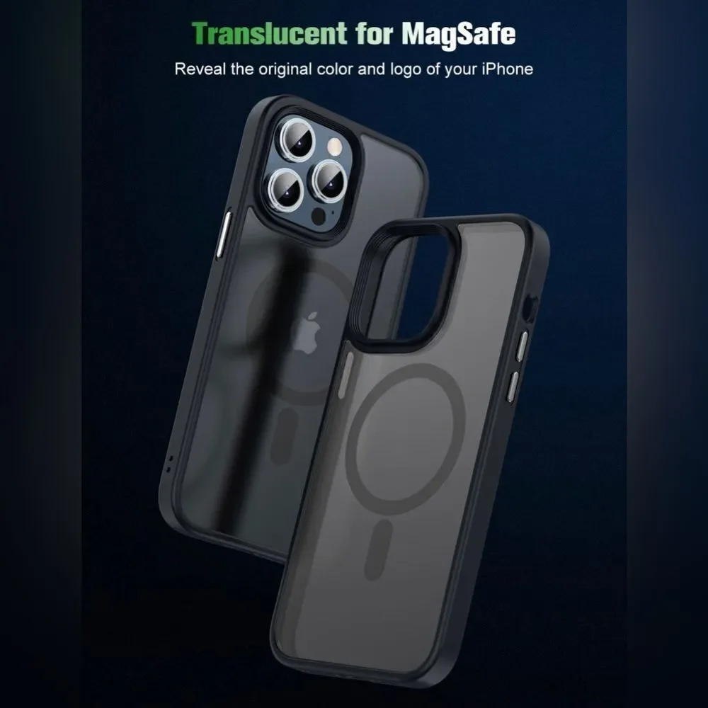 Heavy Duty Protective Magnetic Case for iPhone 14, 14 Pro, 14 Pro Max